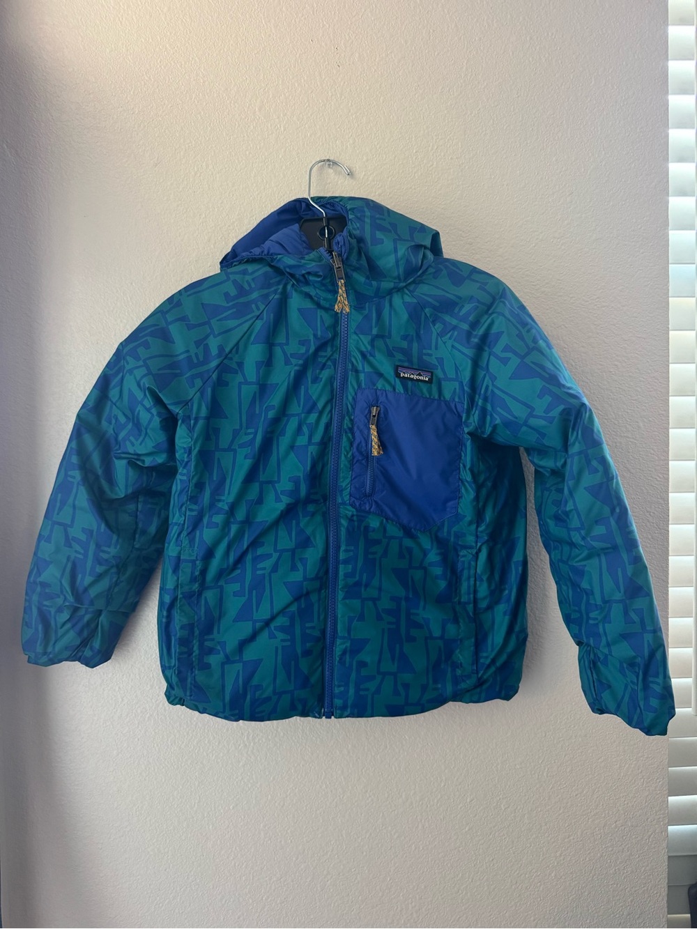 Patagonia Kids Reversible Sweater Hoody Jacket M/L - Picture 3 of 5